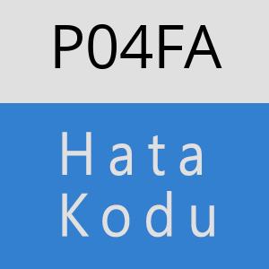 P04FA hatasi