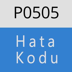 P0505 hatasi