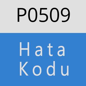 P0509 hatasi