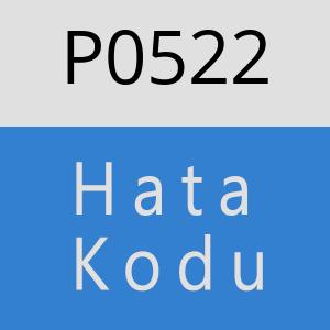 P0522 hatasi