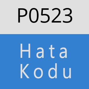 P0523 hatasi