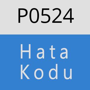 P0524 hatasi