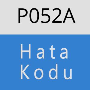 P052A hatasi