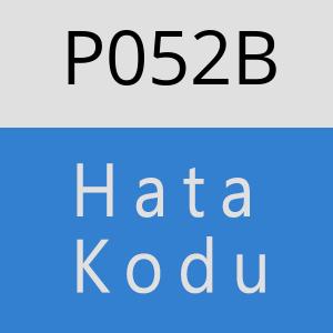 P052B hatasi