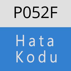 P052F hatasi