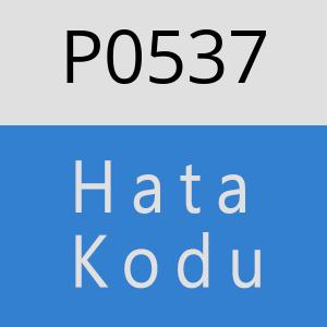 P0537 hatasi