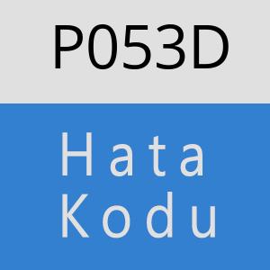 P053D hatasi