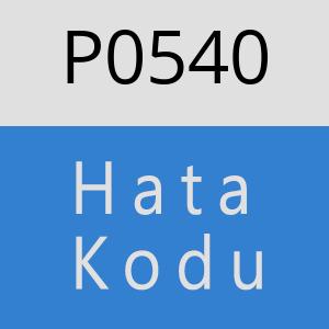 P0540 hatasi