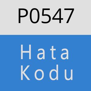 P0547 hatasi