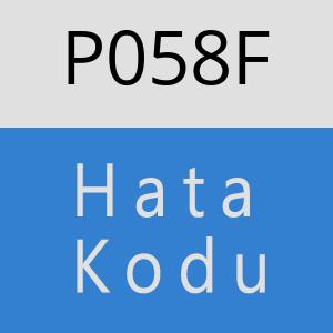 P058F hatasi