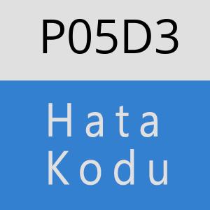 P05D3 hatasi