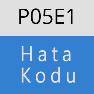 P05E1 hatasi