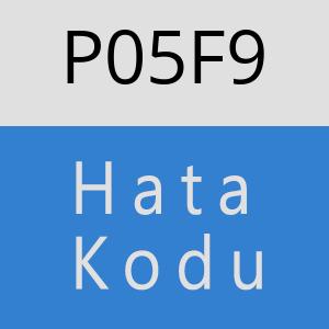 P05F9 hatasi