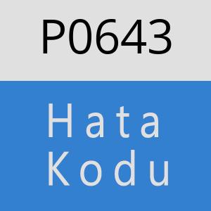P0643 hatasi