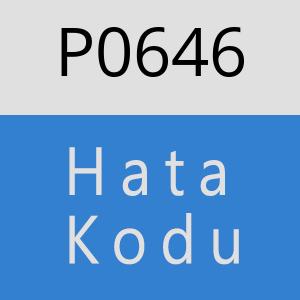 P0646 hatasi