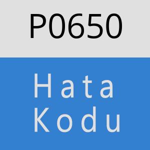 P0650 hatasi