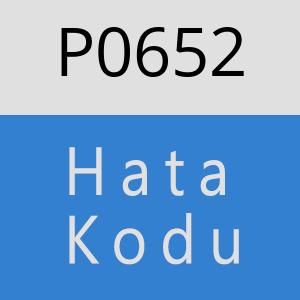 P0652 hatasi