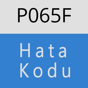 P065F hatasi