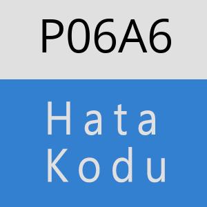 P06A6 hatasi