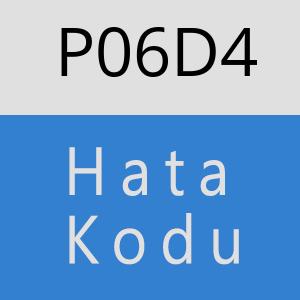 P06D4 hatasi