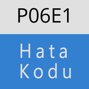 P06E1 hatasi