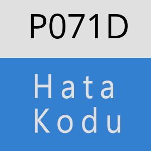 P071D hatasi