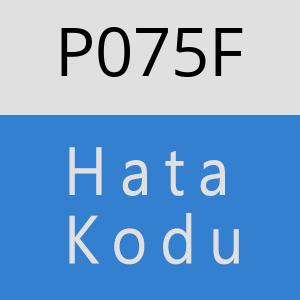 P075F hatasi