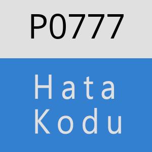 P0777 hatasi