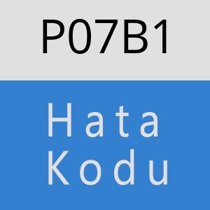 P07B1 hatasi