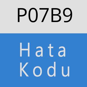 P07B9 hatasi