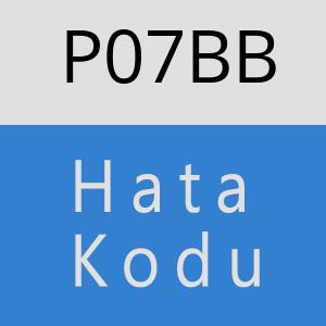 P07BB hatasi