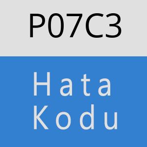 P07C3 hatasi