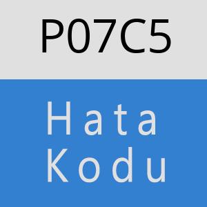 P07C5 hatasi