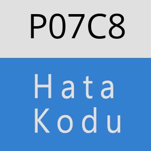 P07C8 hatasi