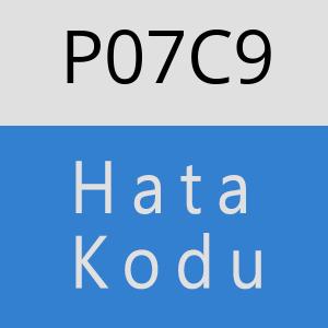 P07C9 hatasi