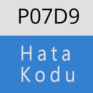 P07D9 hatasi