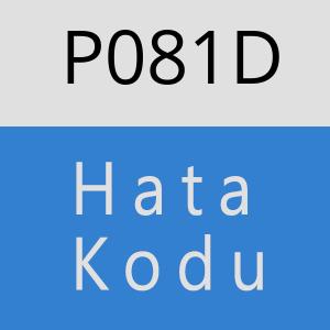 P081D hatasi