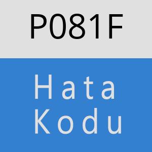 P081F hatasi