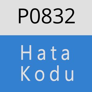 P0832 hatasi