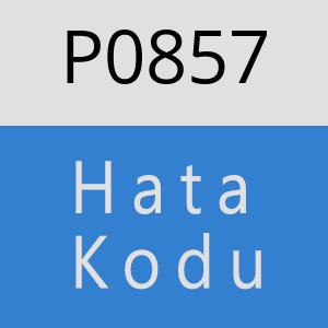 P0857 hatasi