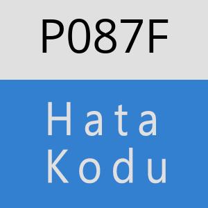 P087F hatasi