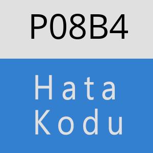 P08B4 hatasi