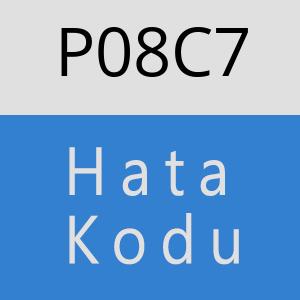 P08C7 hatasi