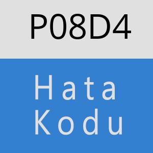 P08D4 hatasi