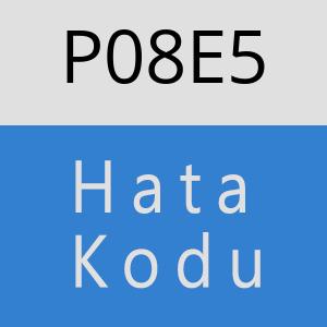 P08E5 hatasi