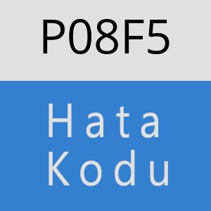 P08F5 hatasi