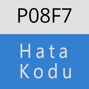 P08F7 hatasi