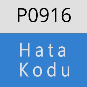 P0916 hatasi