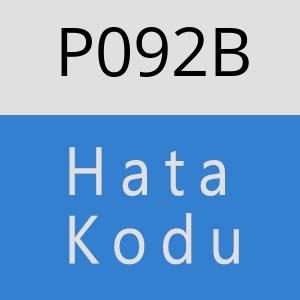 P092B hatasi