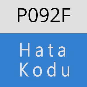 P092F hatasi